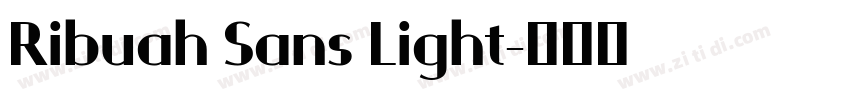 Ribuah Sans Light字体转换